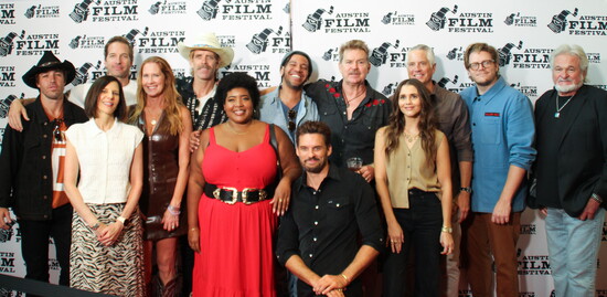 "The Longshot cast" with director Austin Nichols