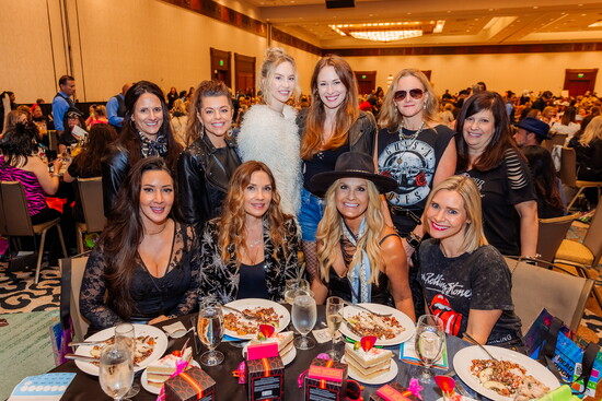 Shonnery Petit's table at PlayBingo benefitting the Center for Child Protection