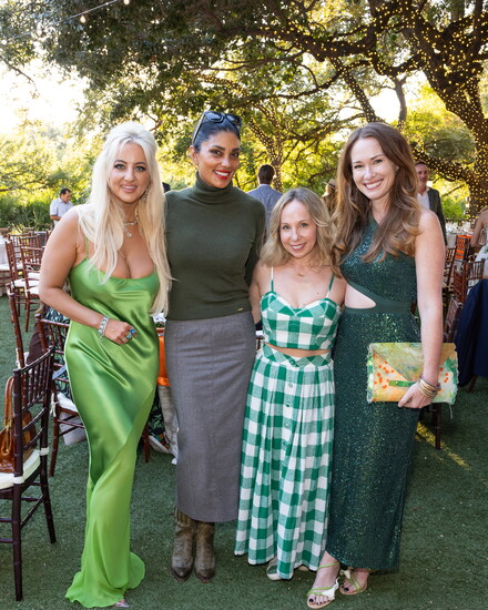 Melissa Reidhead, Rachel Roy, Jen Birn and Kelly Frye at The Trail Conservancy's Twilight on the Trail; Photo by Rick Kern/Getty