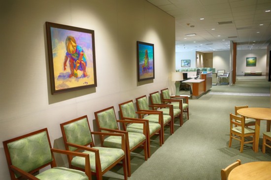  Lexington Medical Center's labor and delivery lobby