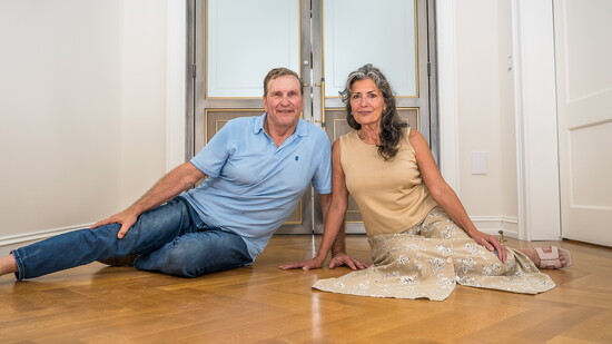 Brian and MaryAnne Applegate, co-owners of Applegate Wood Floors since 1988.