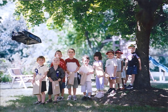 Cousins enjoying a special day together.