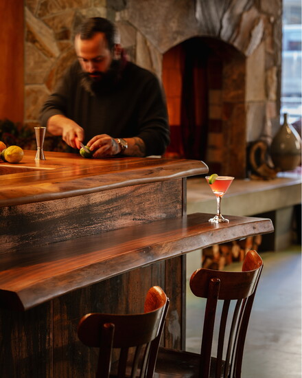 Buckley's Market and Cafe's accessible bar counter. Photo by Kevin Edge