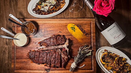 The T-Bone "Steak for Two" is a show stopper