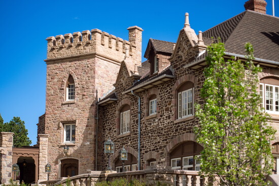 The mansion's Turret and Gothic Revival area