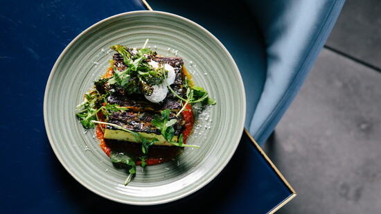 The 25-layer pasta at Fat Ox. Courtesy Fat Ox