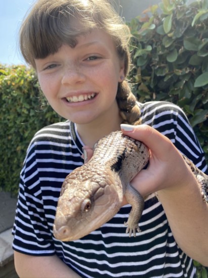 Nicole Giacoletti holds Lightning, one of her family's pets they call "cuddly and sweet."