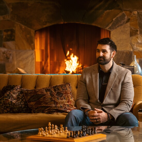 Ian Buckley, Vice President of Michael Timothy’s Dining Group inside Buckley's Market and Cafe