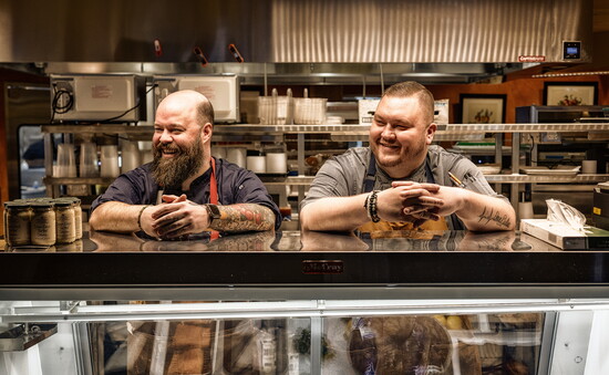 Executive Chef Matt St. Peter and Corporate Executive Chef Dylan Mason at Buckley's Market and Cafe
