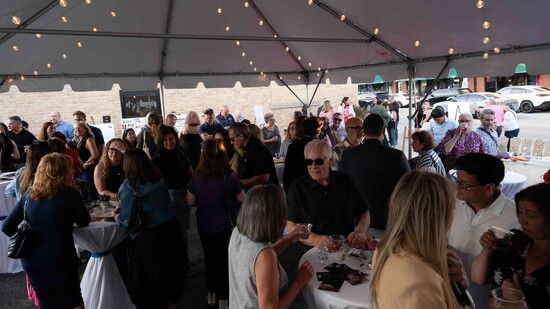 Guests gather at last year's Highwood Design Week Opening Night, where creativity, craftsmanship, and community celebrated great design. (Photo by Caleb Viti)