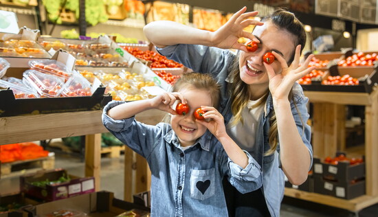 Fruits and veggie grown and sold by kids