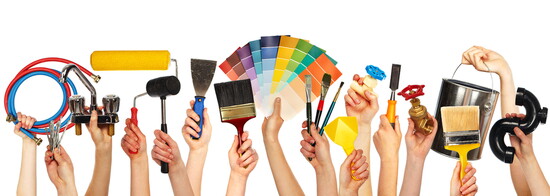 A wide variety of home improvement options are displayed at the show..