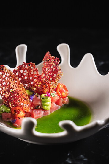 White soy poke at SHIV Supper Club. Courtesy SHIV Supper Club