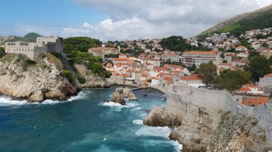 Overlooking the bay at Dubrovnik, Croatia