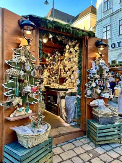 Christmas goodies for sale in a Vienna market