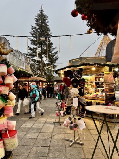 Christmas Market on the Hauptplatz in Linz, Austria