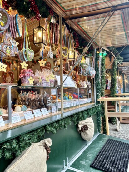 Lebkuchen and other sweets at the Passau market