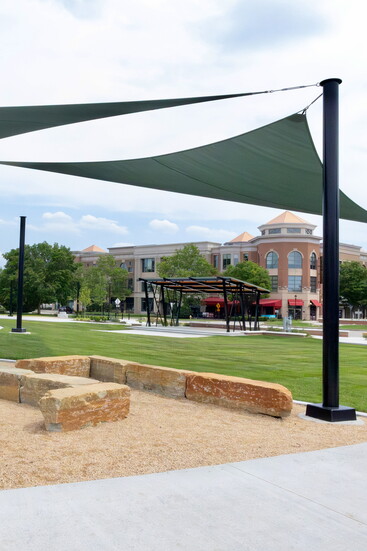 Additional seating + enhanced shade are among the many updates at The Square @ Union Centre.