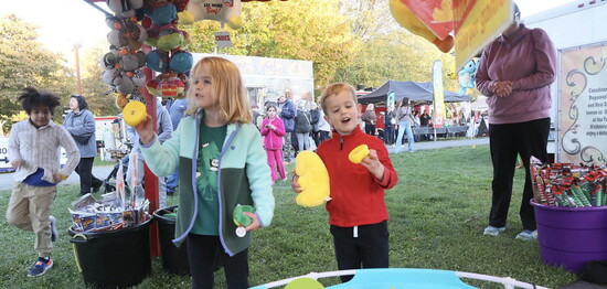 A scene from the annual Apple Harvest Festival. 