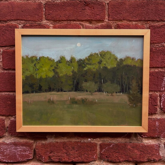 "Moon Over Woods" by local artist and UVA professor Richard Crozier. Photo Credit: Consignment House Gallery. 