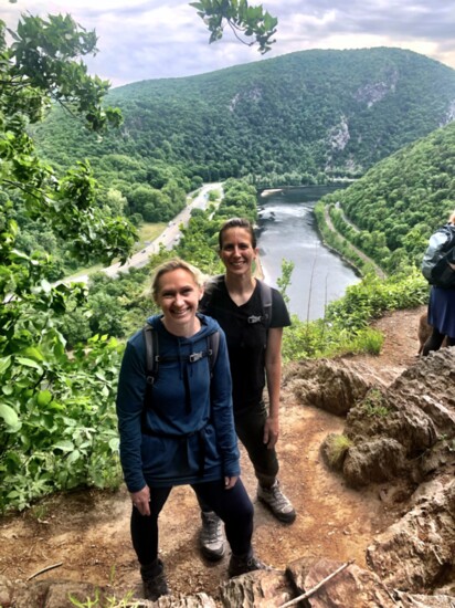 Melissa And Jen Blaze A Trail At The Delaware Water Gap