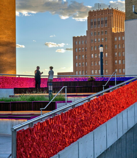 Megan Geckler, A dream that comes in color, Dumke Arts Plaza, 2024