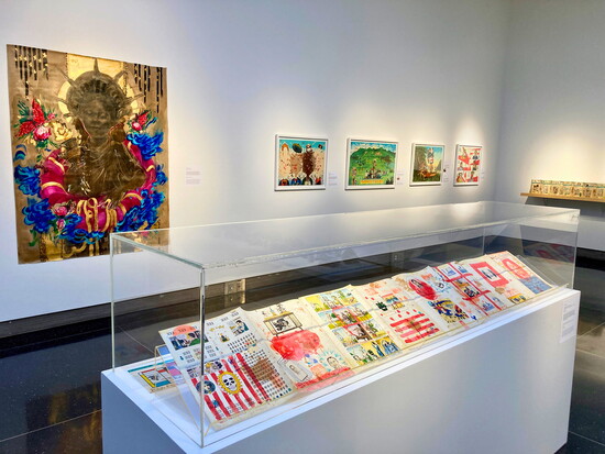 We Are All Migrants exhibition at the Shaw Gallery with work by Scherezade Garcia and Enrique Chagoya, 2026