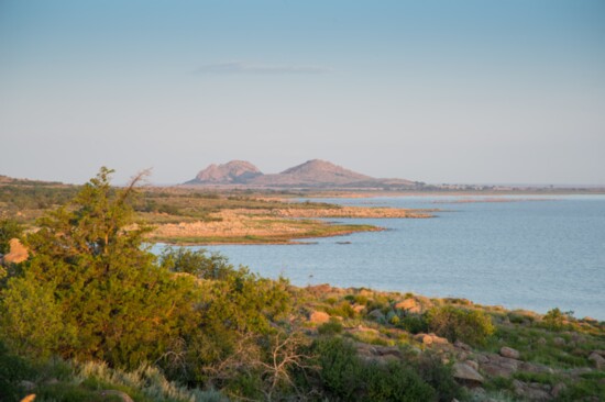 The Great Salt Plains Lake is about half as salty as the ocean and it’s a great place to fish.