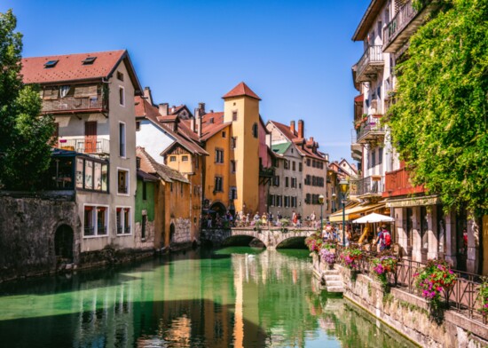 Annecy and Thiou river