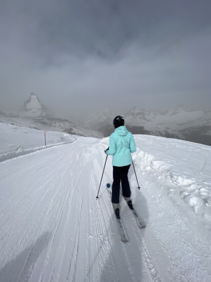 Skiing in Zermatt, Switzerland