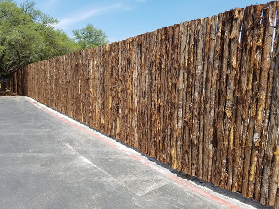 Custom Coyote Fencing installation
