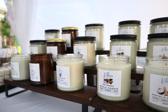 Hand-poured in New Lenox using 100% Midwest-grown soy wax, these candles offer clean, inviting scents free of unnecessary additives. -Klima Candle Company