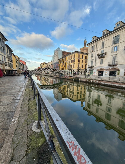 Navigli, Milan's historic canal district.