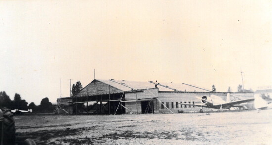 New hangar construction, 1946