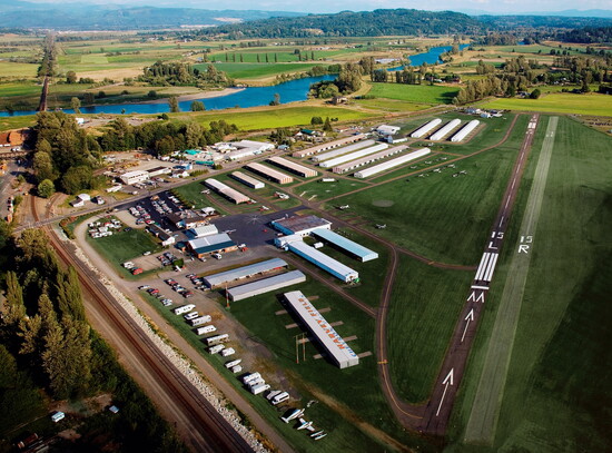 Current aerial view of Harvey Airfield