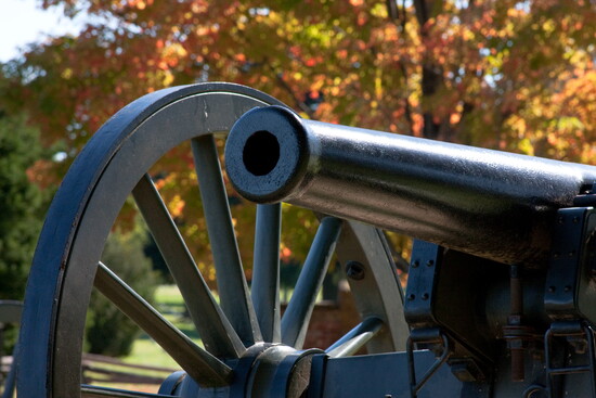 Civil War canon in Fredericksburg. 