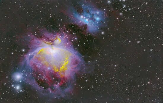 The Orion Nebula & Running Man Nebula, about 1,500 light years from Earth