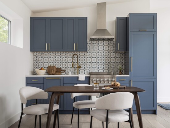 The kitchen and dining room.