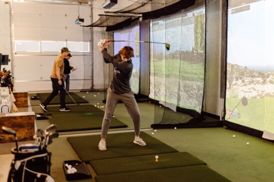 Bring golf indoors and book indoor tee time with your friends at Fade It Golf & Social Club