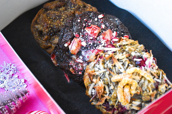 The Ho-Ho-Ho Holiday Sampler from Rebel Daughter Cookies. 