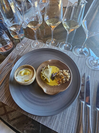 Our wine and food pairing at Gloria Ferrer was amazing