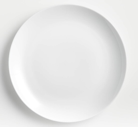 Aspen Porcelain Coupe Dinner Plate - Set of 8, $36.95, crateandbarrel.com