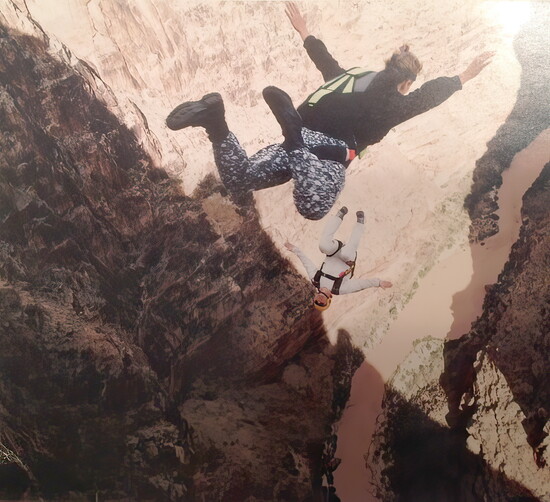 Jumping at the Grand Canyon. Courtesy J.D. Walker