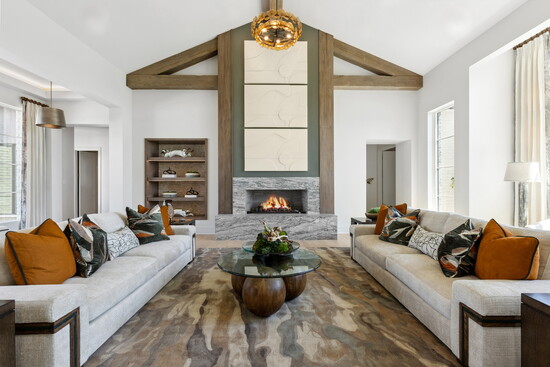 Adding saturated browns to your space can make it cozy and comfy.