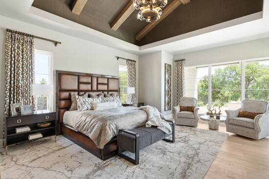 Shades of brown can bring calm and elements of nature to a space to invite relaxation.