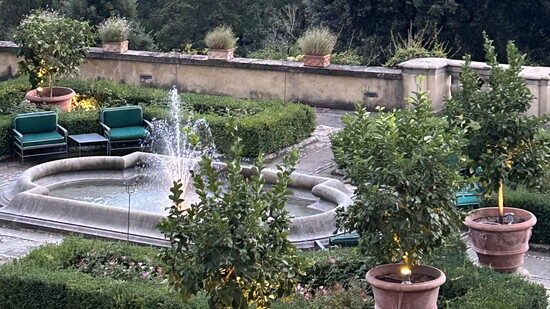 View from Terrace Restaurant Da Giacomo Al Salvoatino in Florence 