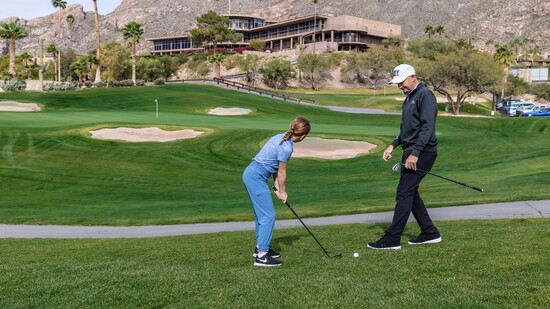 And then back at it with Chris, director of golf.