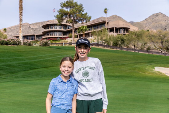 Liviana and her youth golf friend Brooke Servoss.