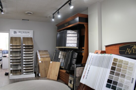 Step inside the showroom at Glover & Flack's Flooring Warehouse.