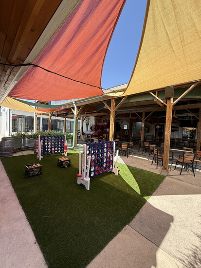 Large scale games at Stable Craft Brewing. Photo Credit: Nikki Nargi